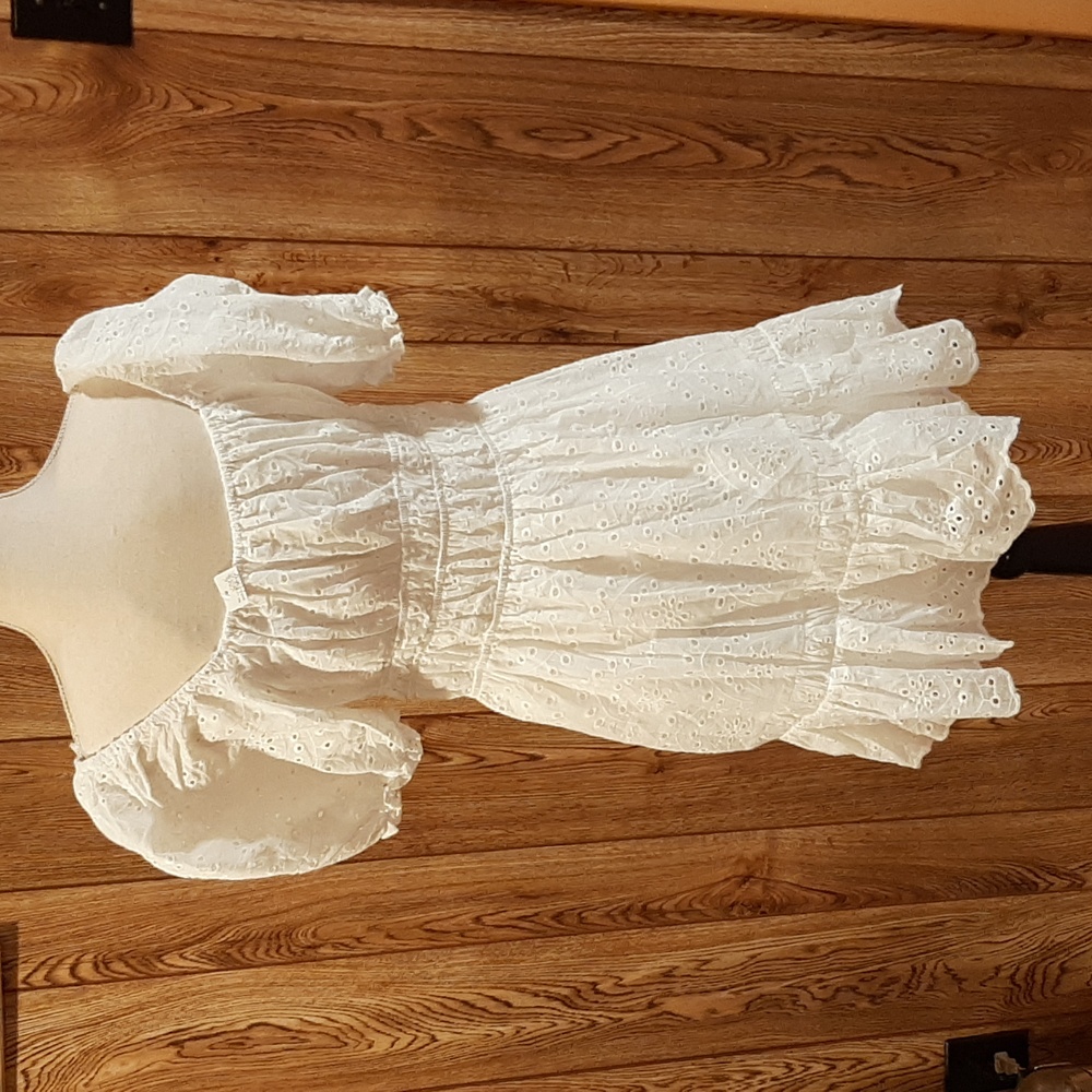 🥀NWT 143 Story by Line Up White Eyelet Dress (L)🥀 - Picture 7 of 10